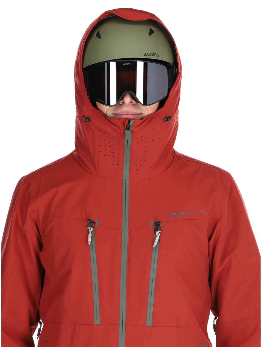 Protest, PRTTIMOTHY ski jacket men Barn Red red 