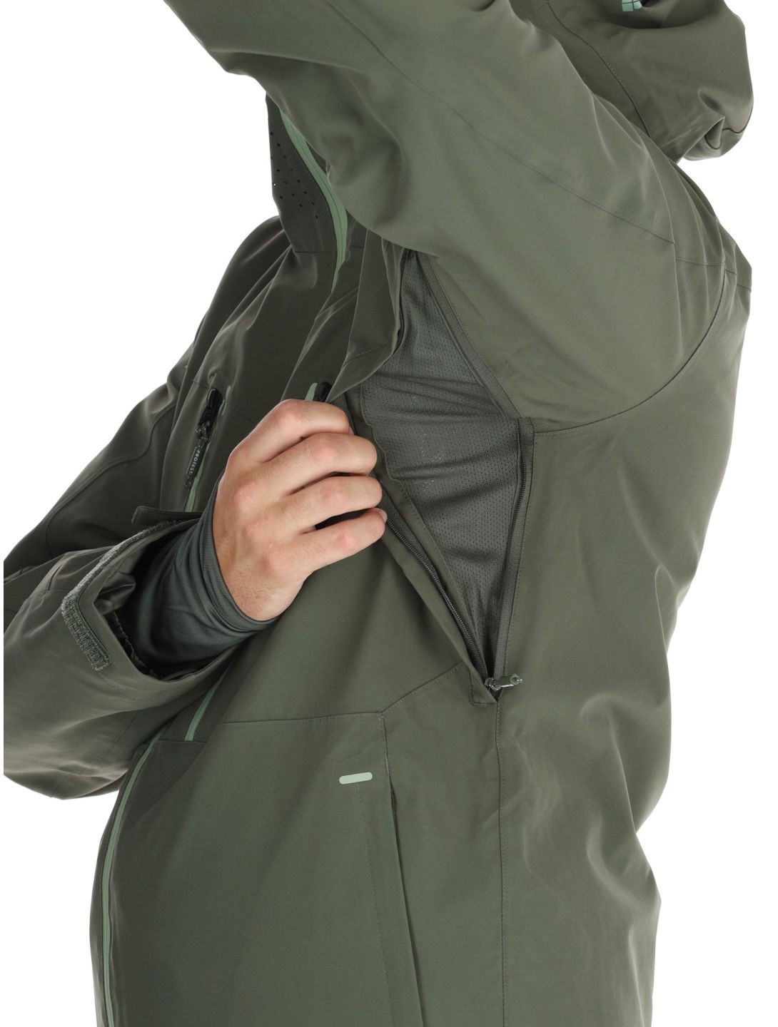 Protest, PRTTIMOTHY ski jacket men Thyme green 