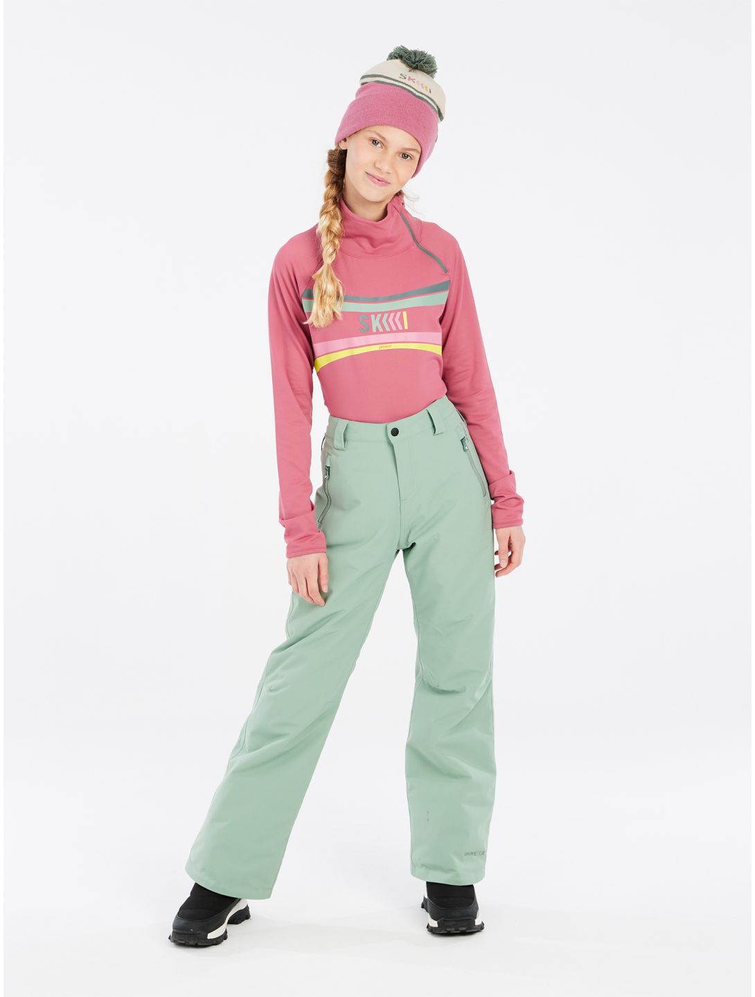 Protest, PRTTUTTI JR 1/4 zip pullover kids Rose Dust pink 