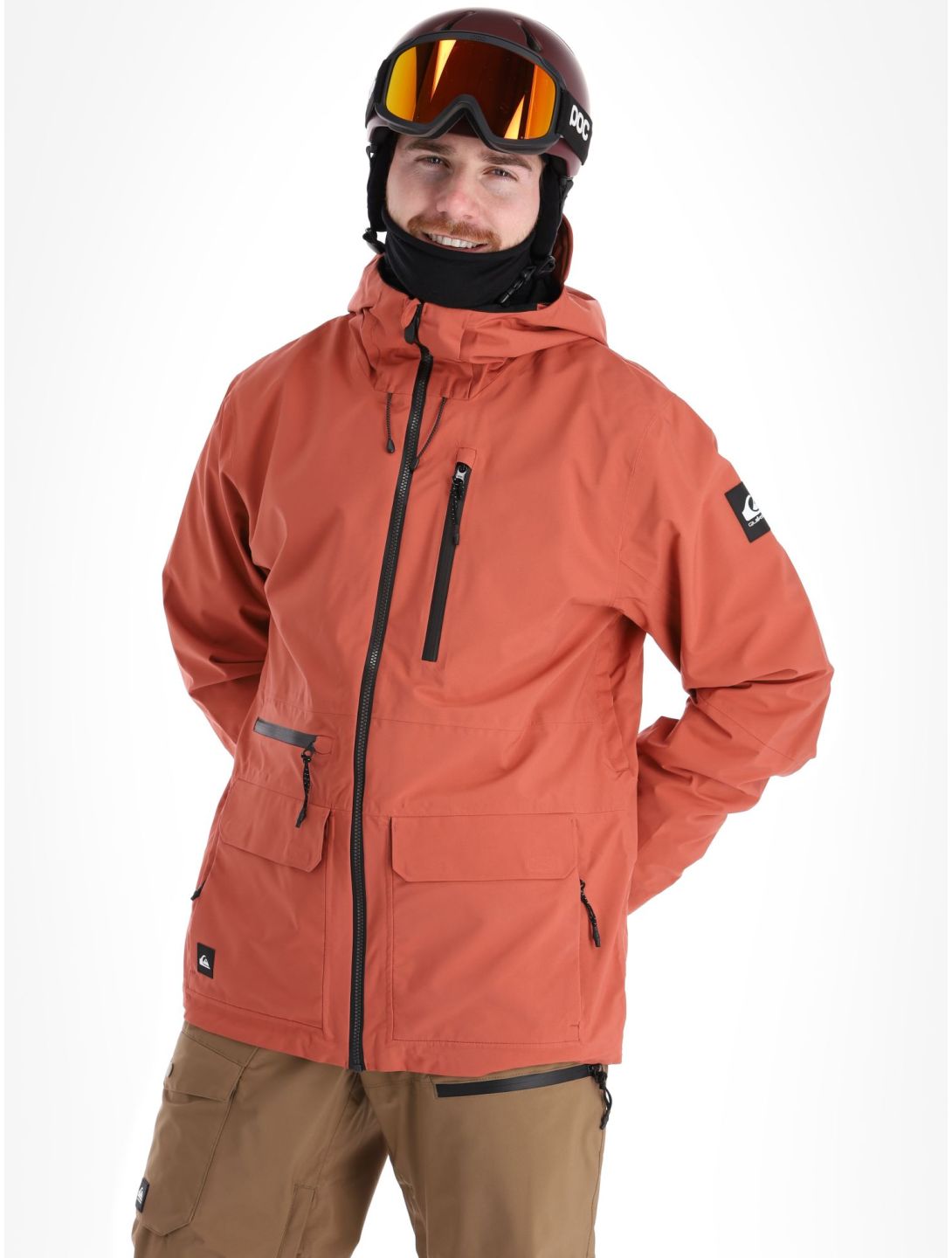 Quiksilver, Carlson ski jacket men Marsala red 