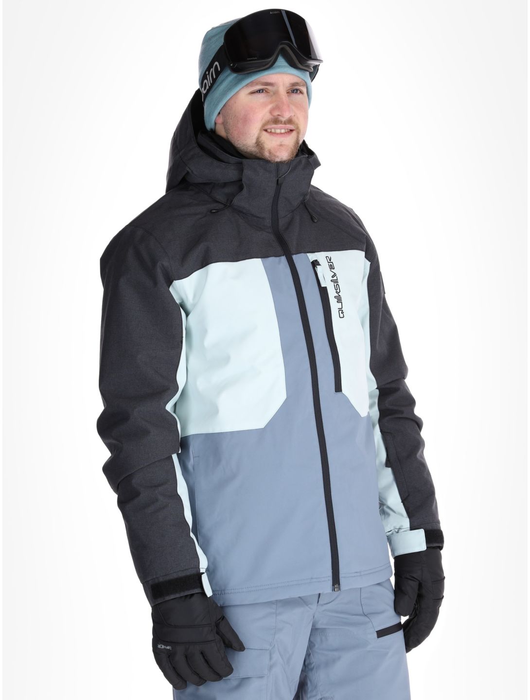 Quiksilver, Dawson ski jacket men Flint Stone grey 