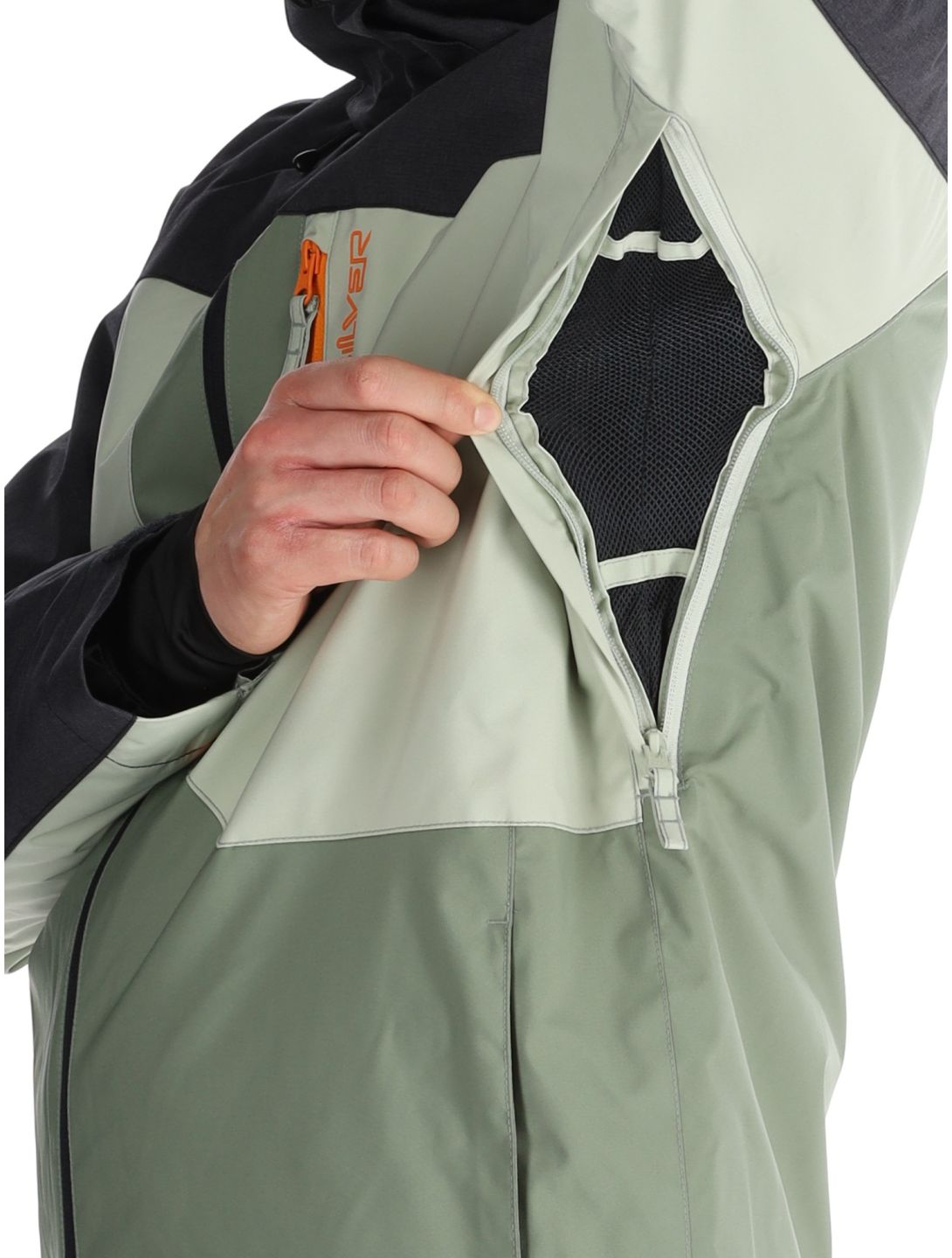 Quiksilver, Dawson ski jacket men Sea Spray black, green 