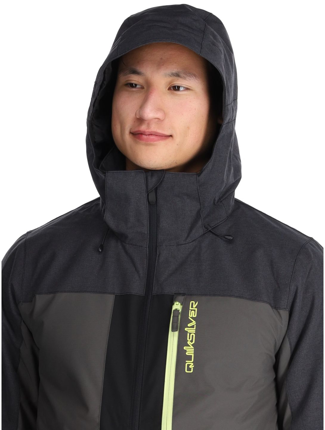 Quiksilver, Dawson ski jacket men True Black black, grey 