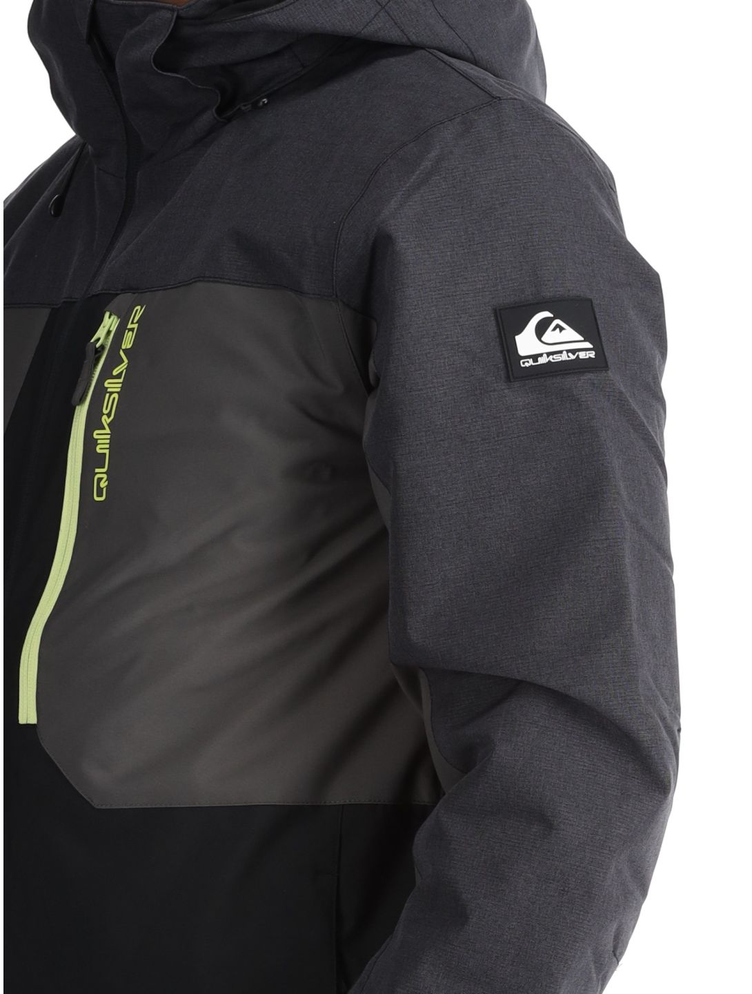 Quiksilver, Dawson ski jacket men True Black black, grey 