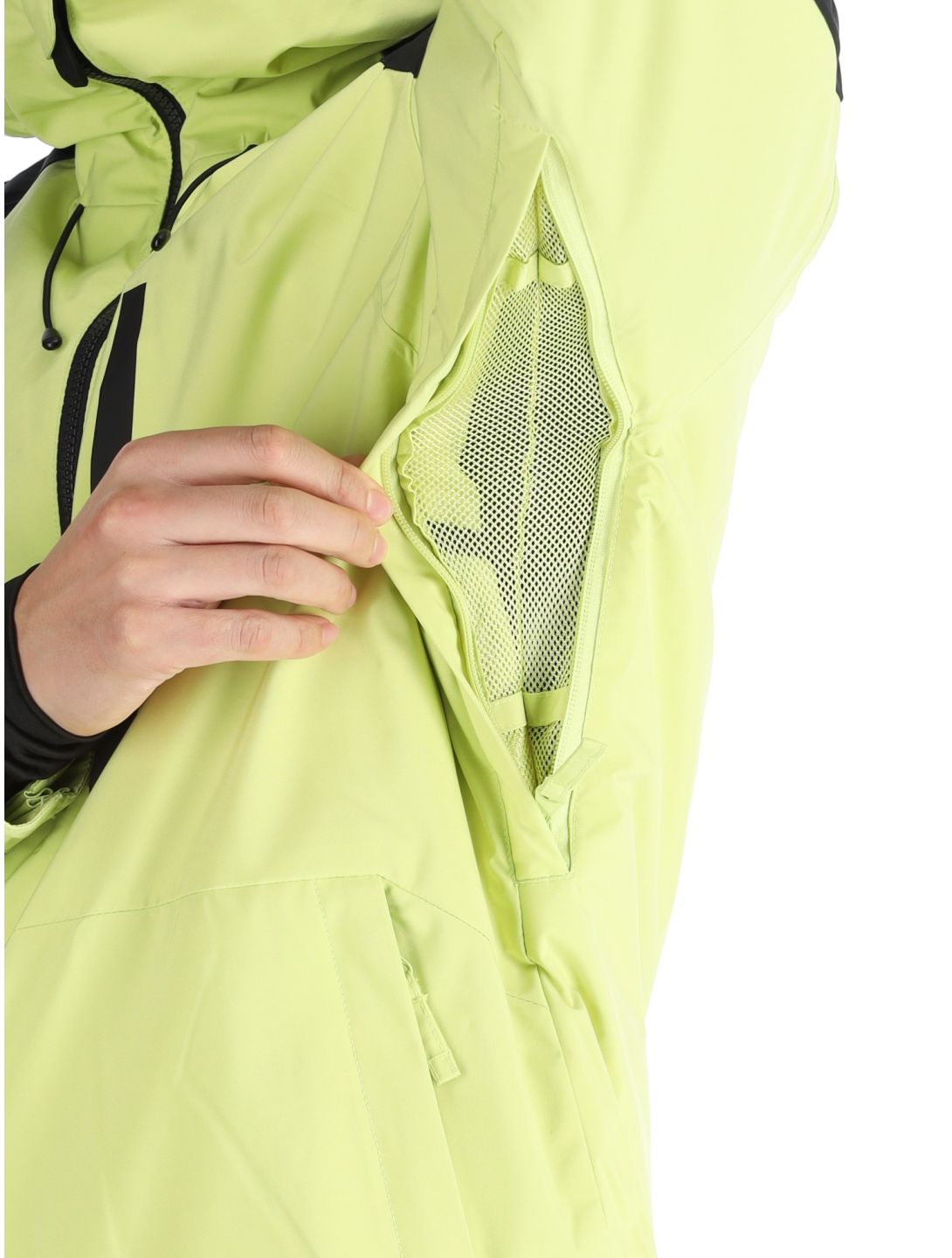 Quiksilver, Mission Block ski jacket men Celery Green black, green 