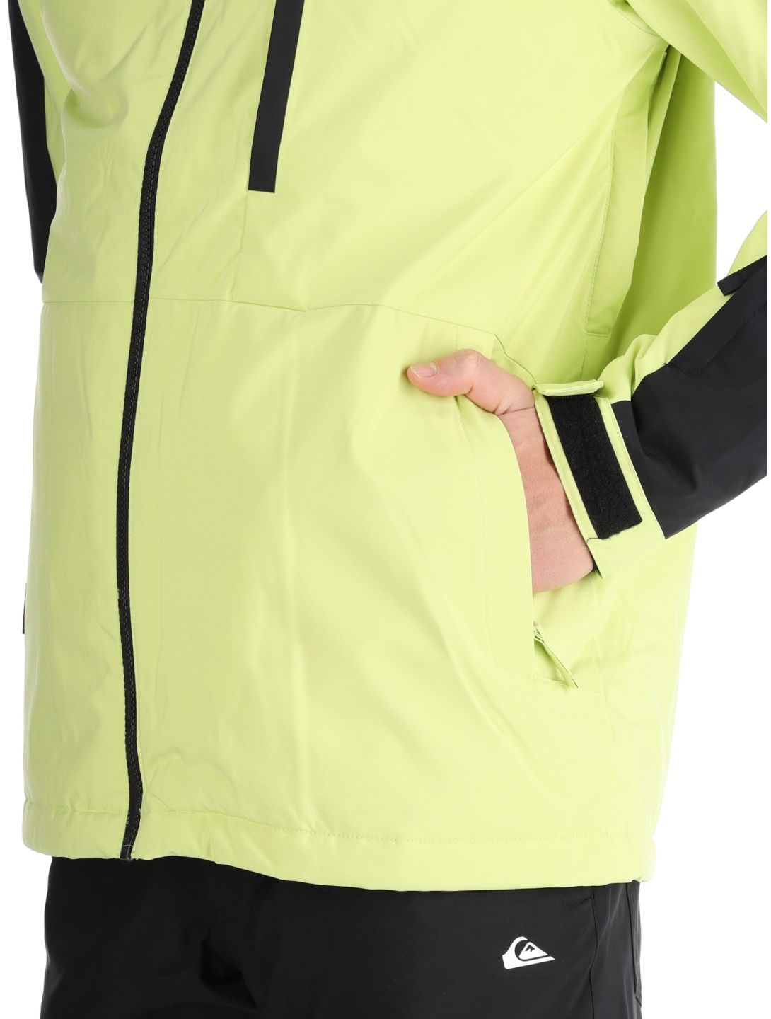 Quiksilver, Mission Block ski jacket men Celery Green black, green 