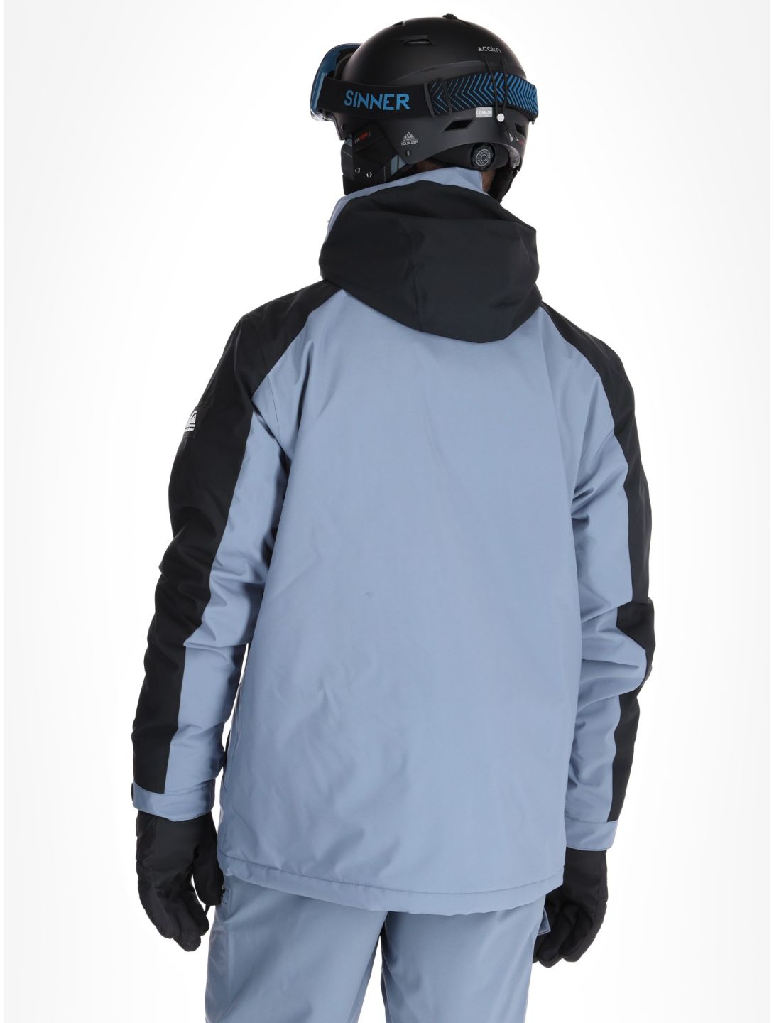 Quiksilver, Mission Block ski jacket men Flint Stone black, grey 