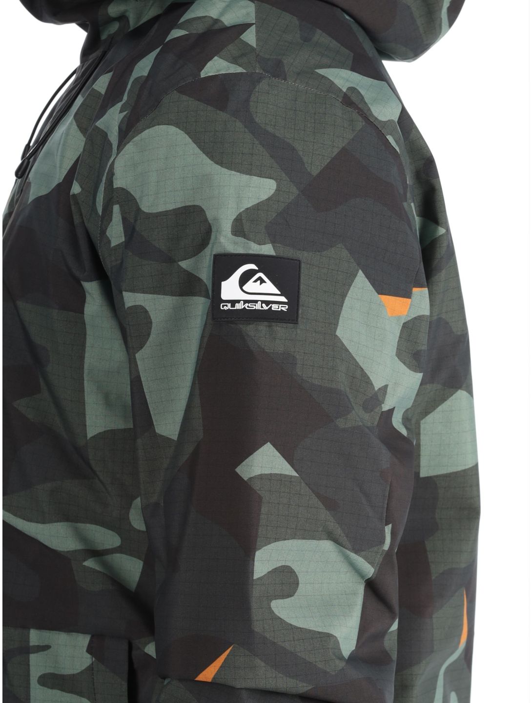 Quiksilver, Mission Printed ski jacket men Puzzle Camo Sea Spray green, grey 