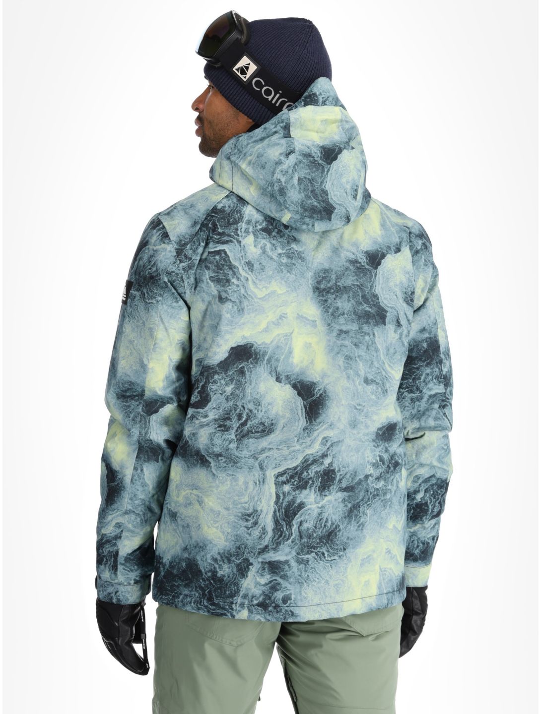 Quiksilver, Mission Printed ski jacket men Space Stone Celery Green green 