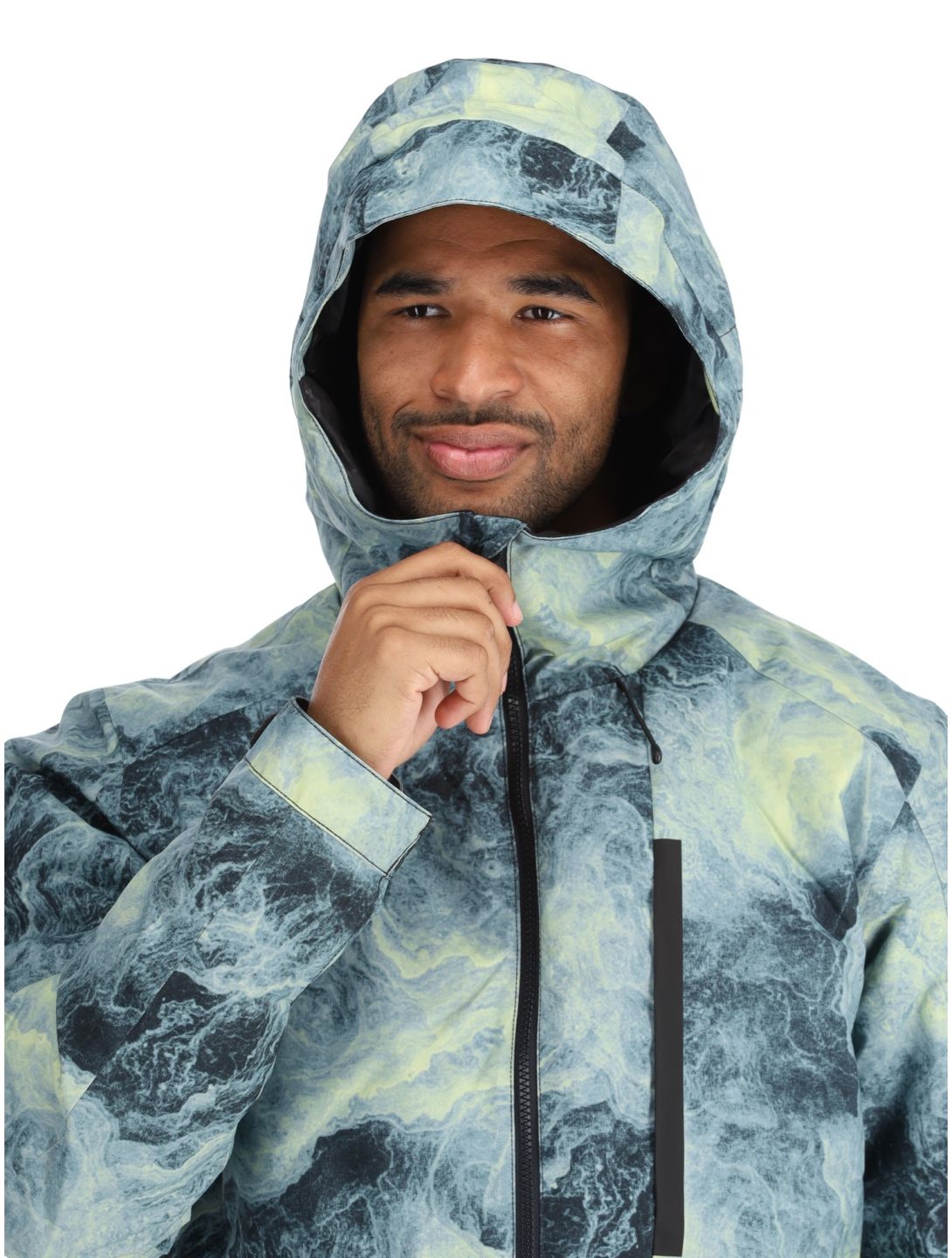 Quiksilver, Mission Printed ski jacket men Space Stone Celery Green green 