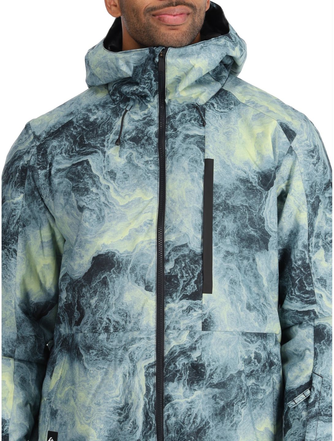 Quiksilver, Mission Printed ski jacket men Space Stone Celery Green green 