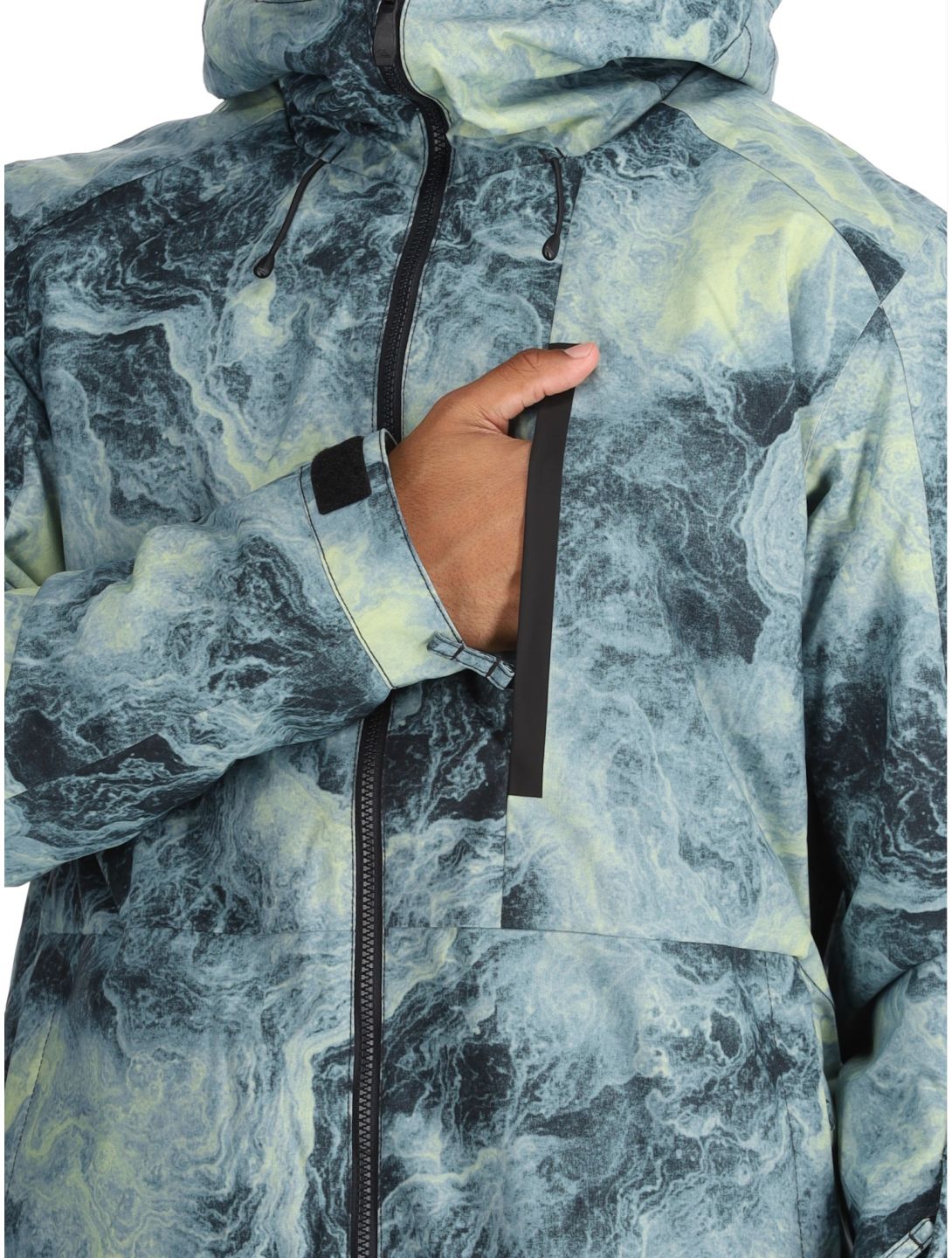 Quiksilver, Mission Printed ski jacket men Space Stone Celery Green green 