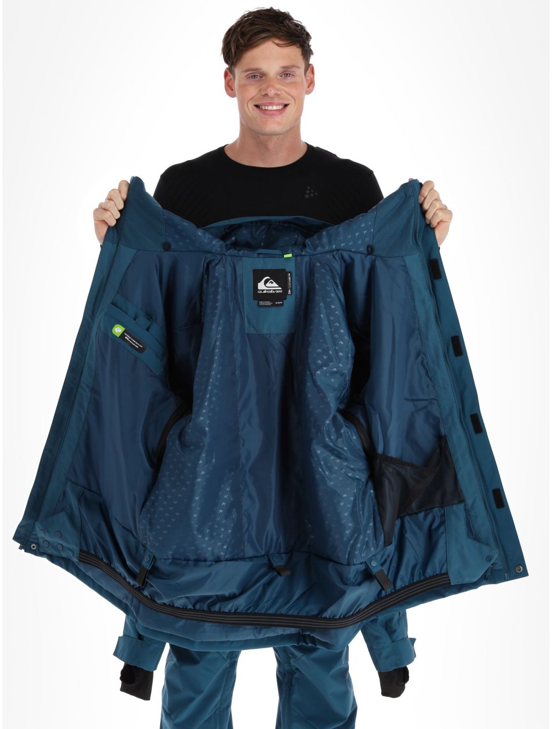 Quiksilver, Mission Solid ski jacket men Majolica Blue blue 