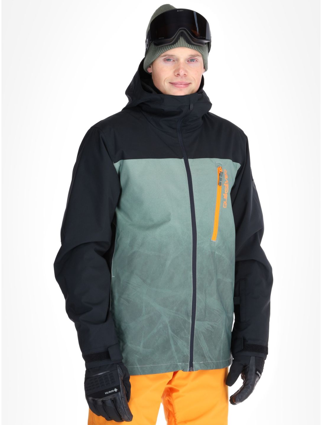 Quiksilver, Morton ski jacket men Gradient Iced Sea Spray black, green 