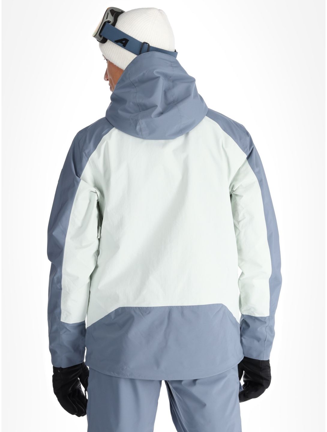 Quiksilver, Muldrow ski jacket men Flint Stone grey, white 