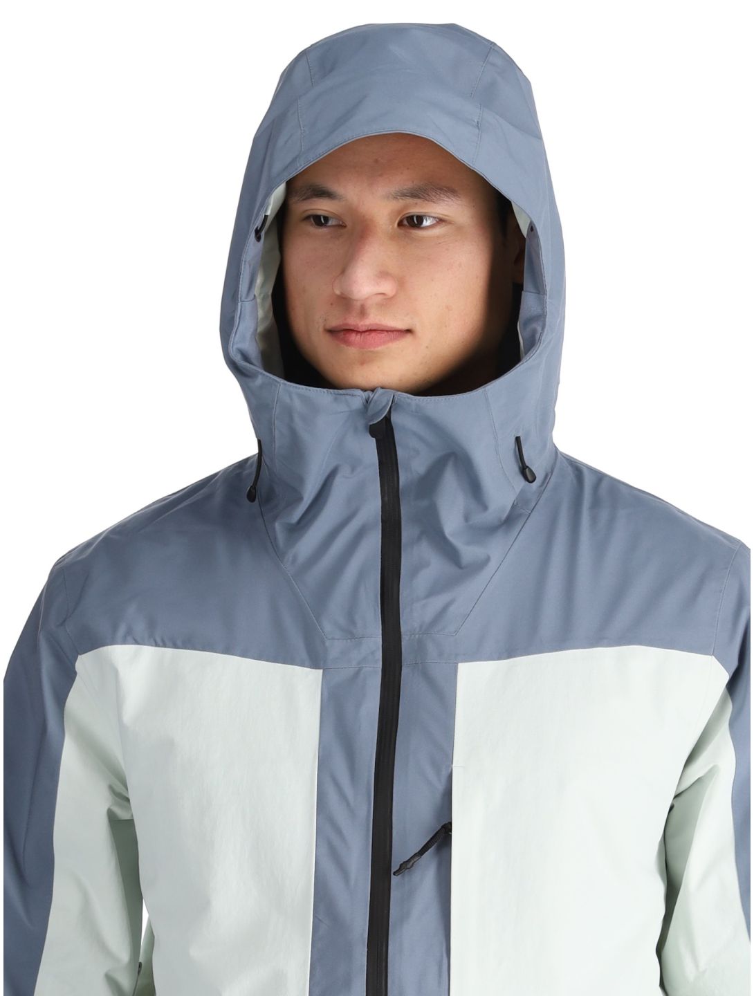 Quiksilver, Muldrow ski jacket men Flint Stone grey, white 