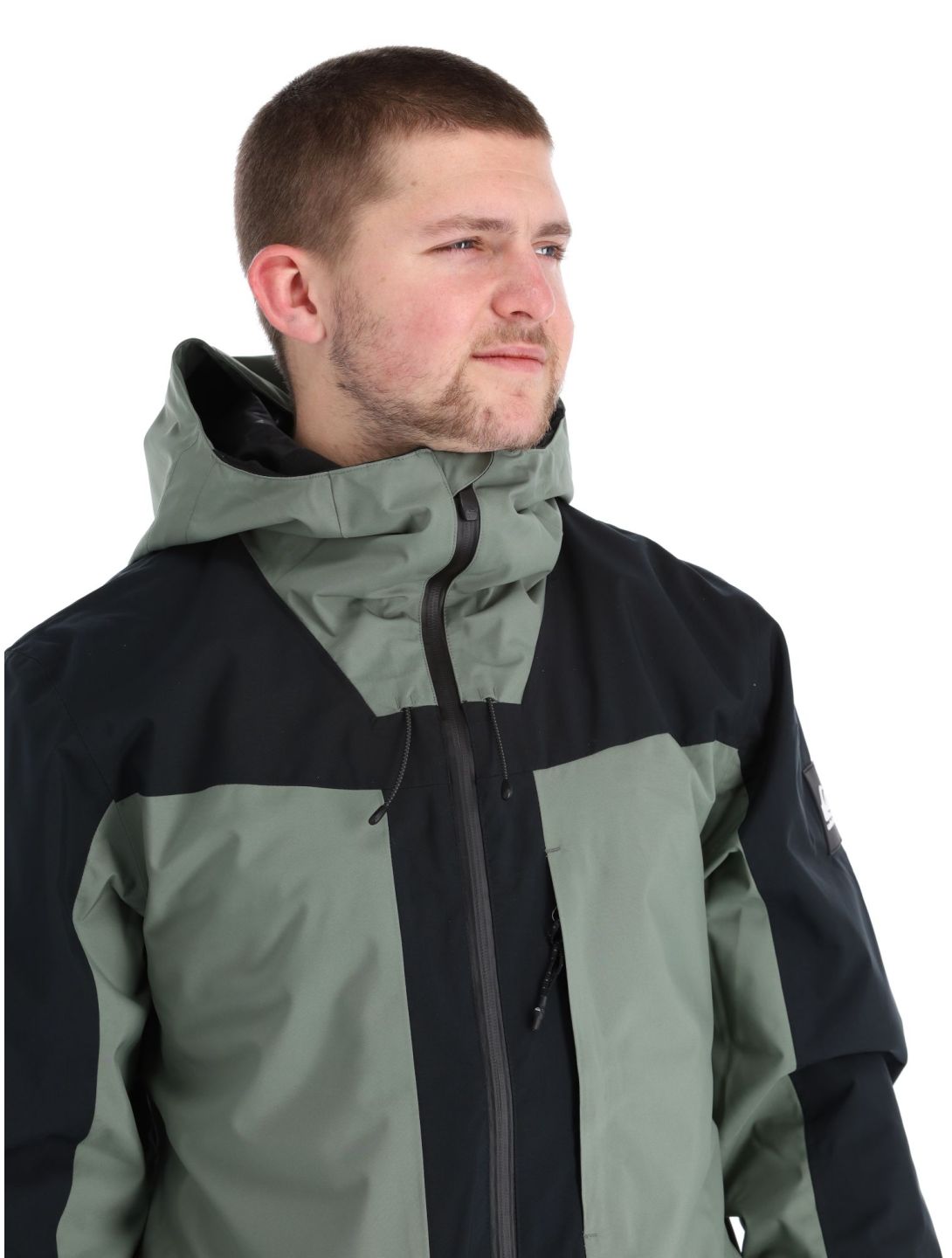 Quiksilver, Muldrow ski jacket men True Black black, green 