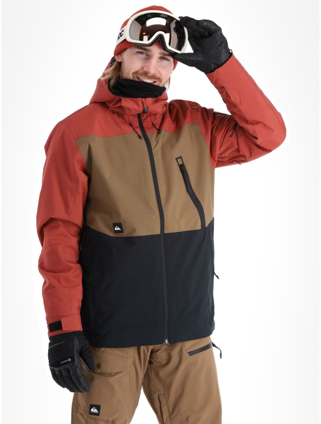 Quiksilver, Sycamore ski jacket men Cub black, brown, red 