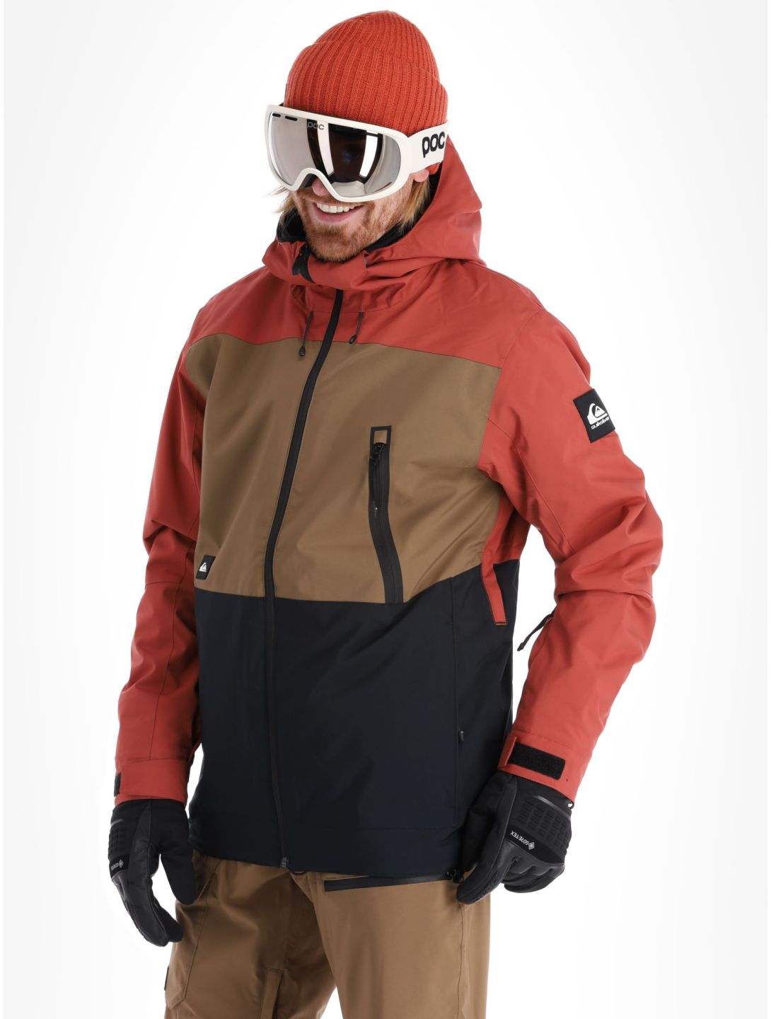 Quiksilver, Sycamore ski jacket men Cub black, brown, red 