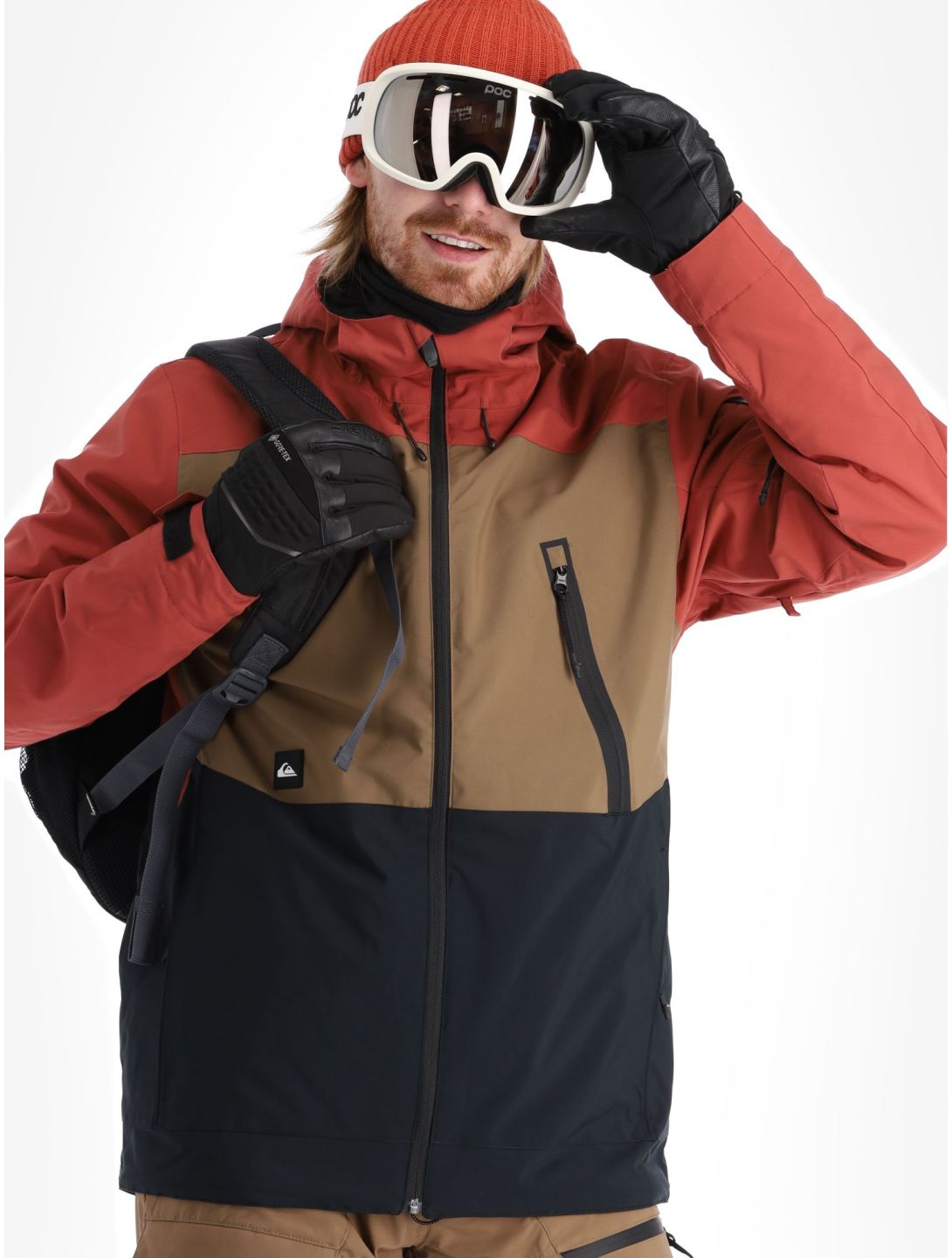 Quiksilver, Sycamore ski jacket men Cub black, brown, red 