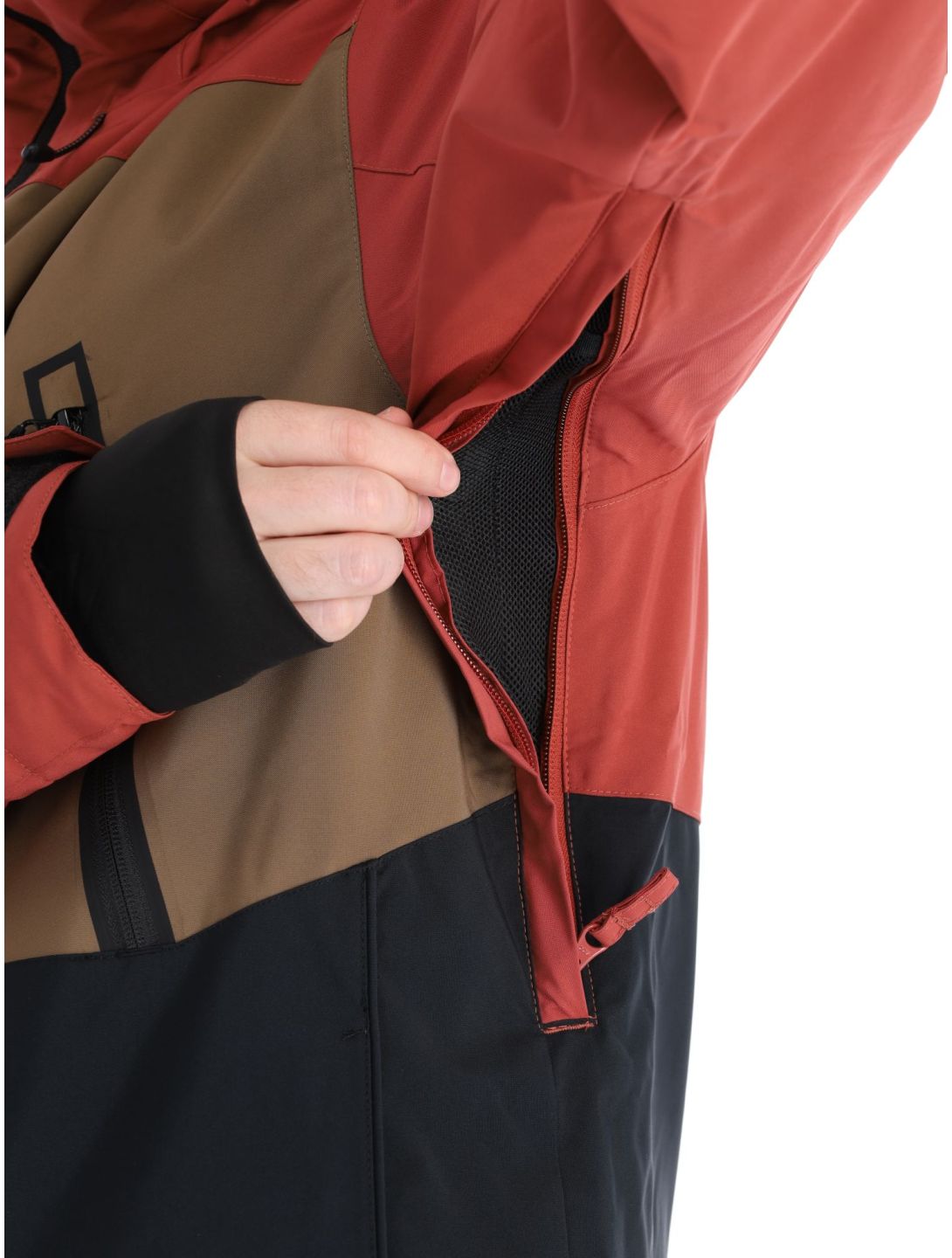 Quiksilver, Sycamore ski jacket men Cub black, brown, red 