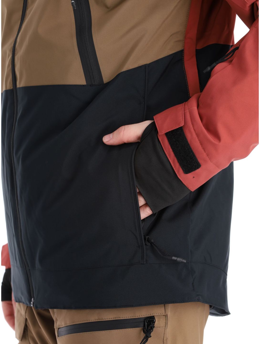 Quiksilver, Sycamore ski jacket men Cub black, brown, red 