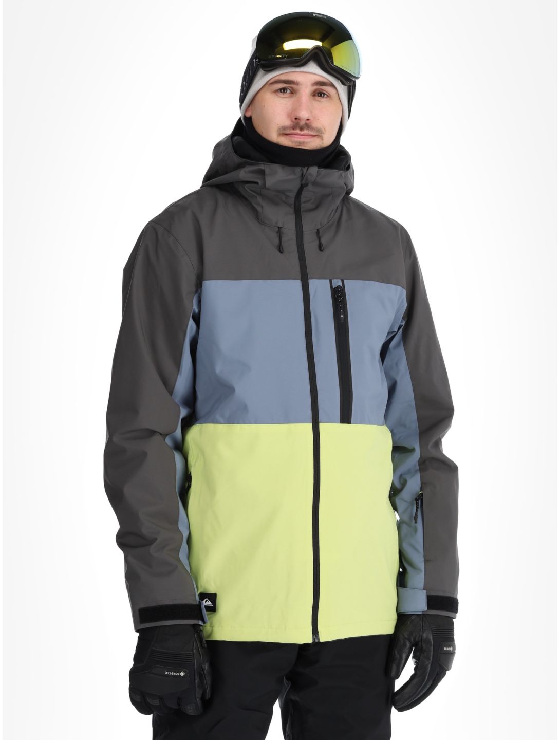 Quiksilver, Sycamore ski jacket men Dark Shadow blue, green, grey 