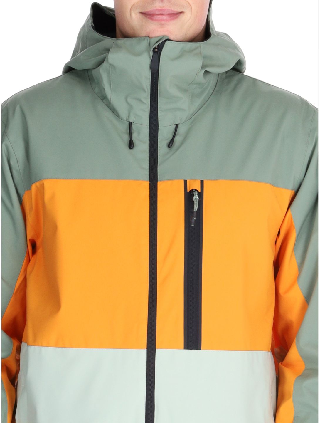 Quiksilver, Sycamore ski jacket men Sea Spray green, orange 