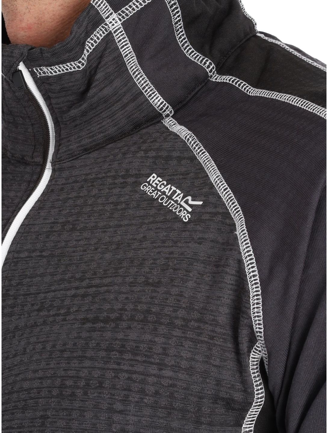 Regatta, Hepley pullover men Ash / Black black, grey 