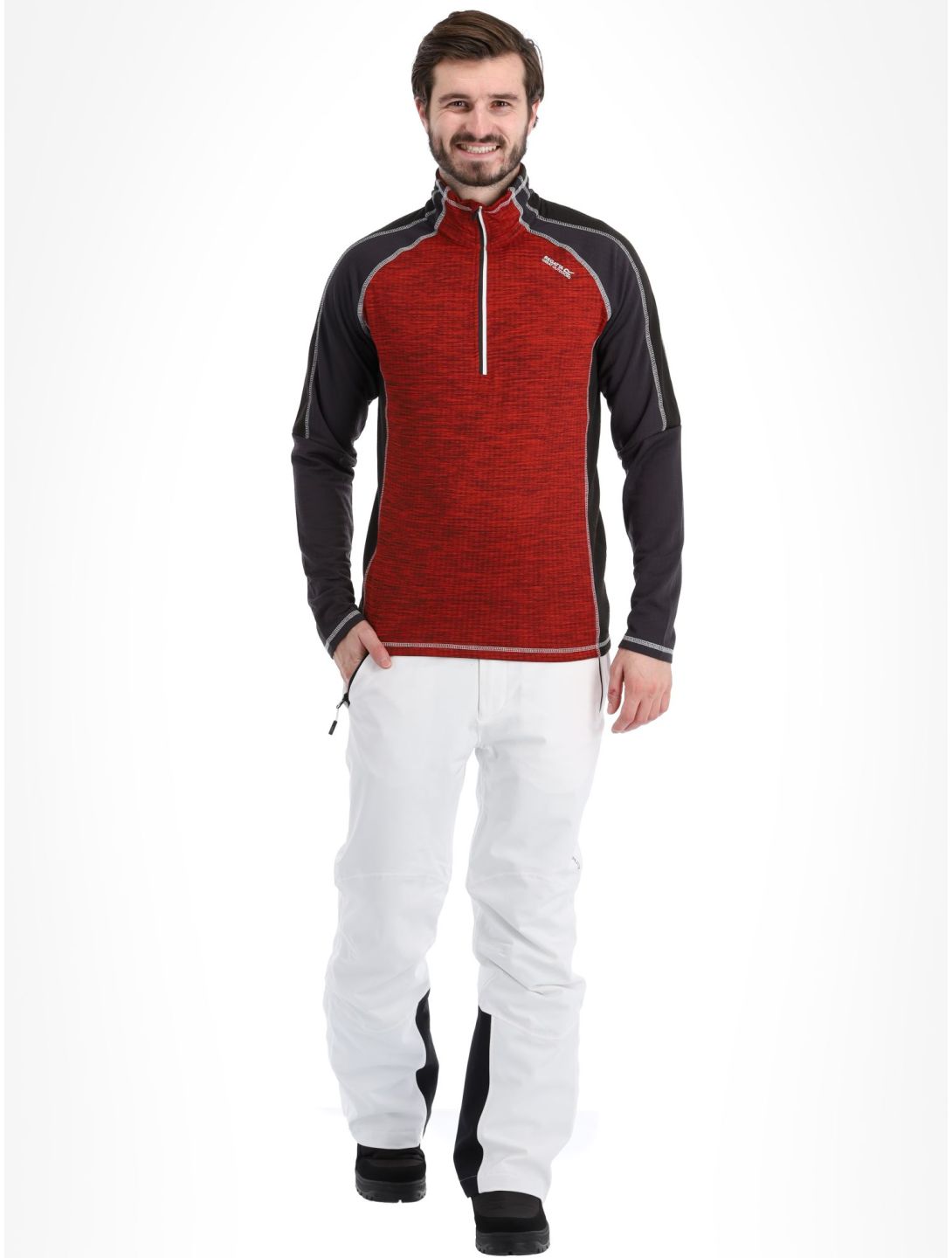 Regatta, Hepley pullover men Danger Red / Ash grey, red 