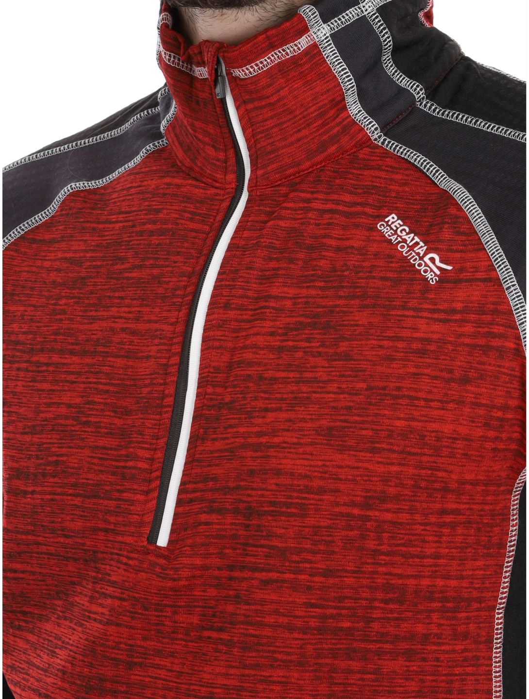 Regatta, Hepley pullover men Danger Red / Ash grey, red 