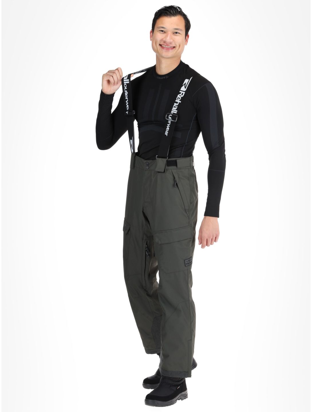 Rehall, Backbone-R ski pants men Graphite grey 