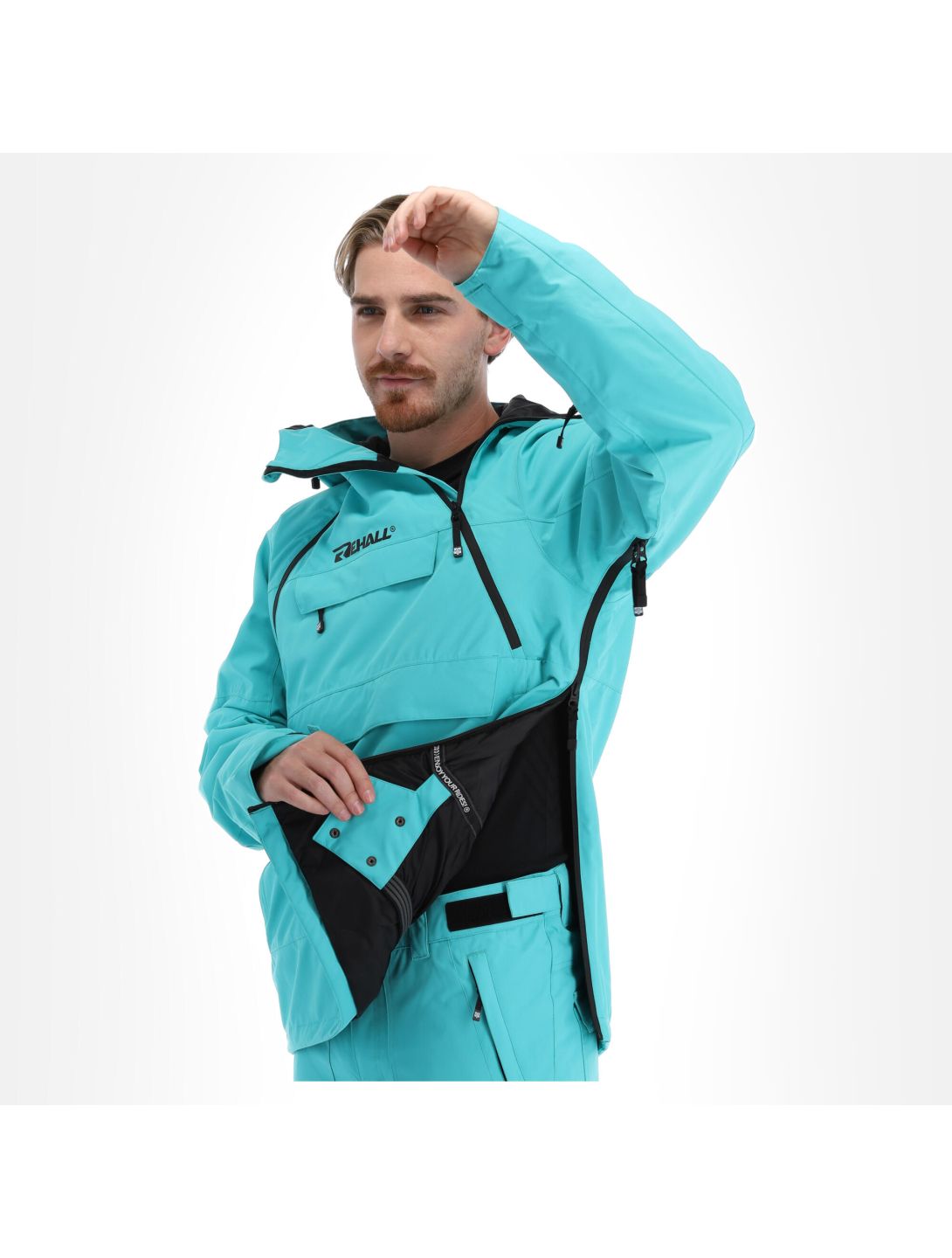 Rehall, Becks-R winter anorak men aqua blue | SkiWebShop