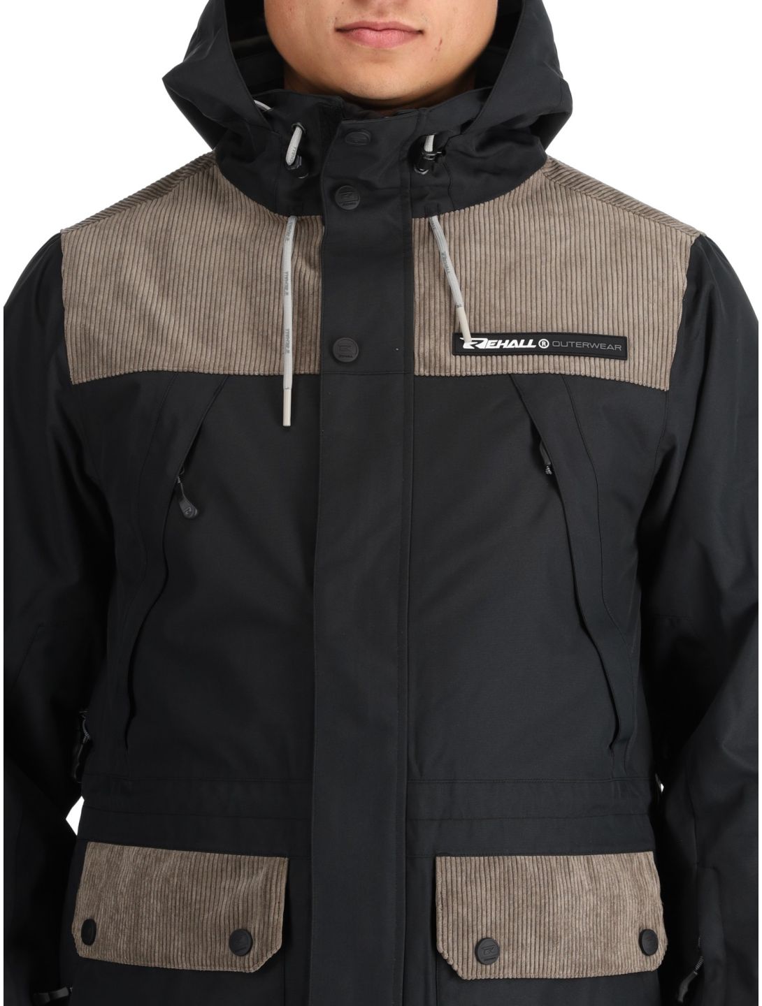 Rehall, Bruce-R ski jacket men Black beige, black 