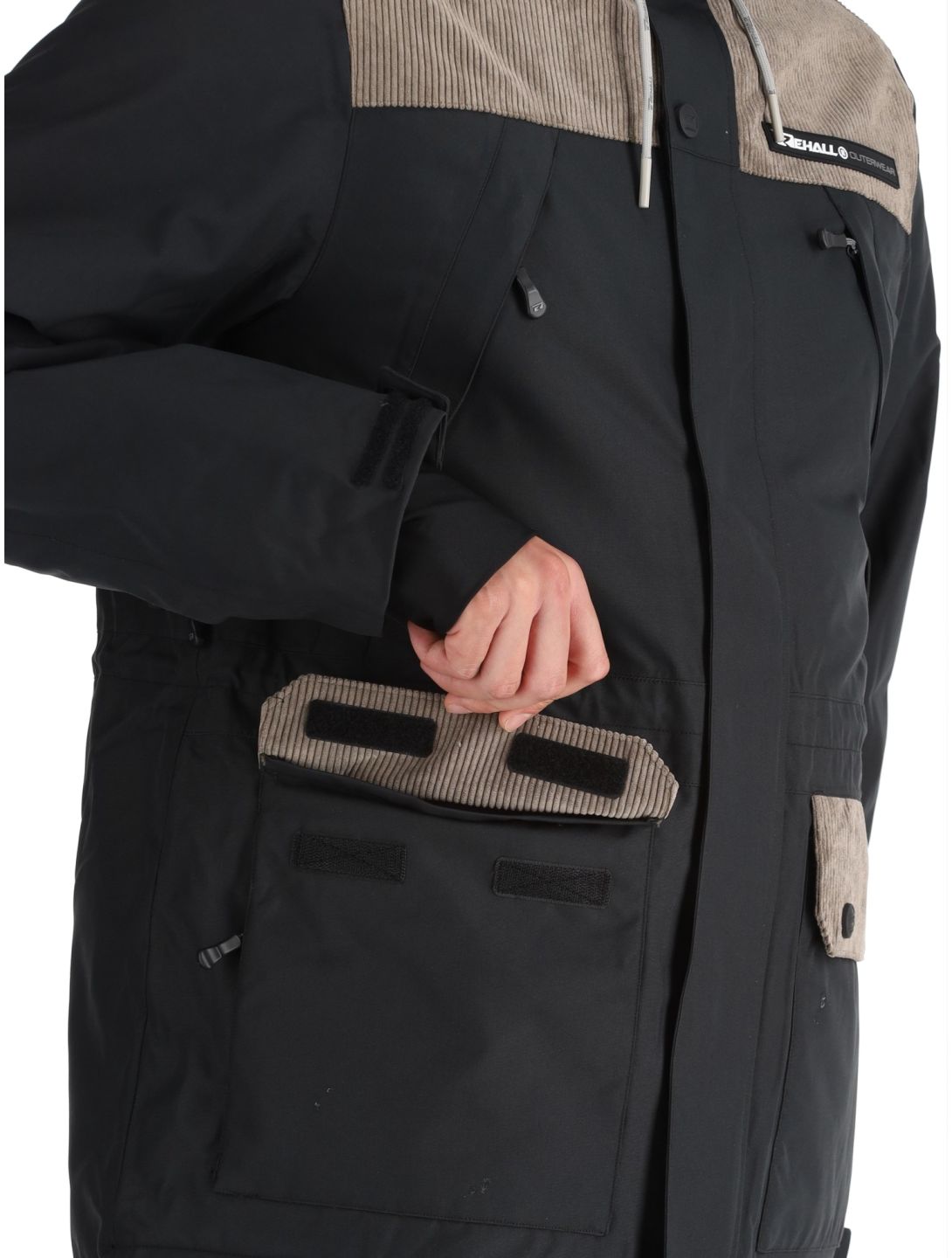 Rehall, Bruce-R ski jacket men Black beige, black 