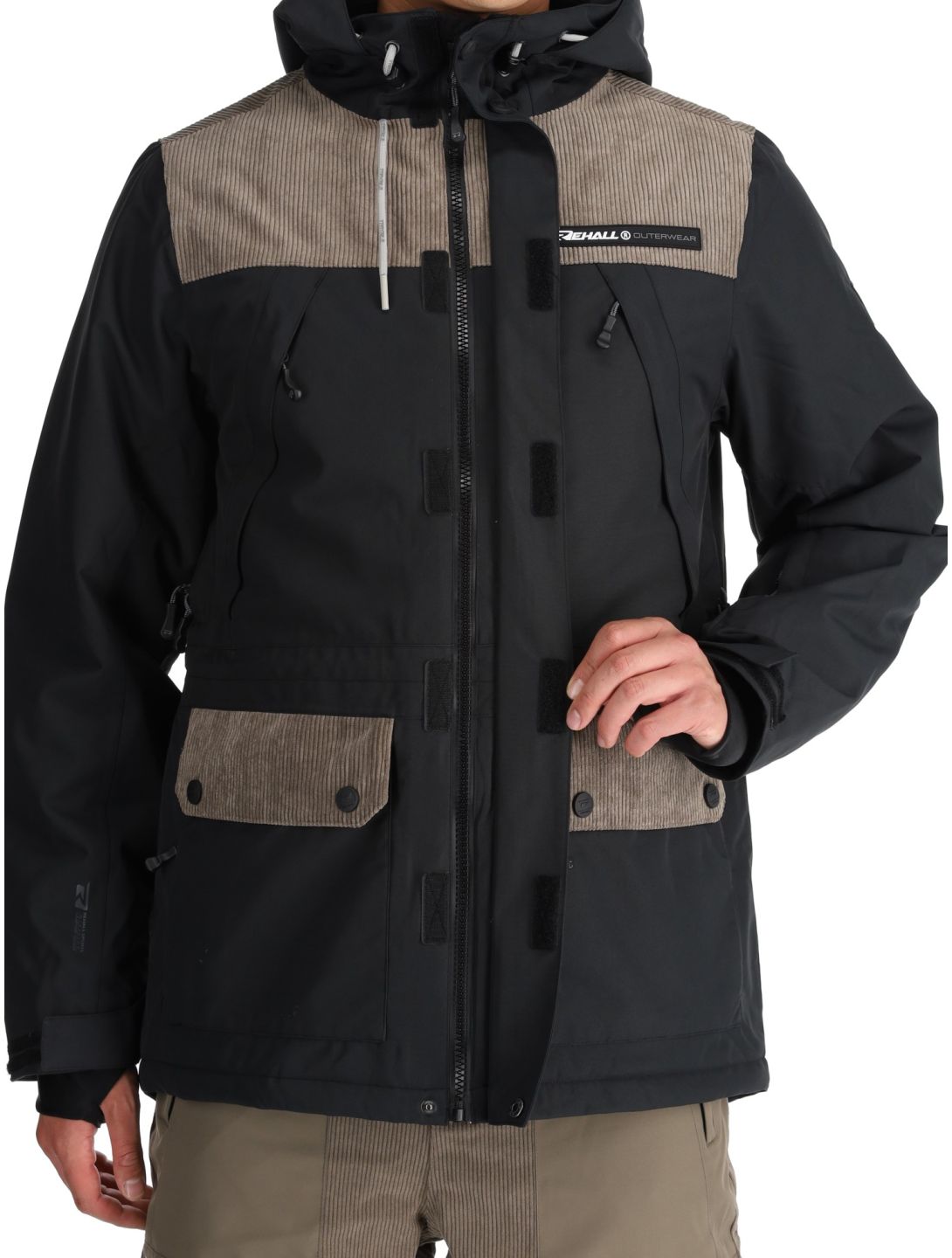 Rehall, Bruce-R ski jacket men Black beige, black 