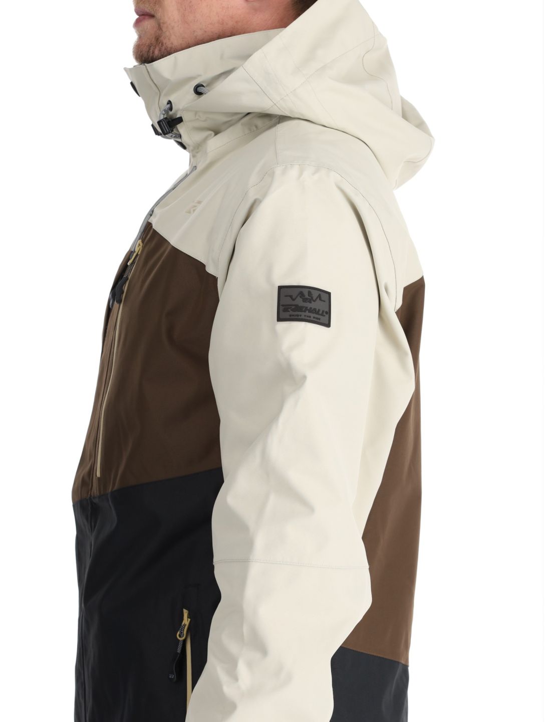 Rehall, Canlaon-R ski jacket men Gravel Stone beige, black, brown 