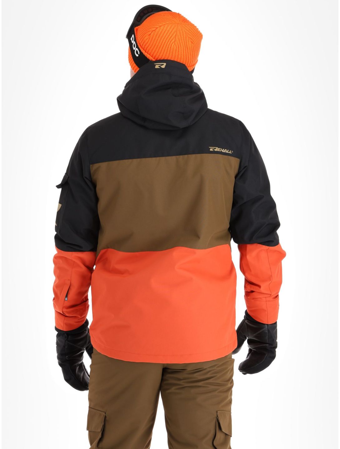 Rehall, Carls-R ski jacket men Rust blue, brown, orange 