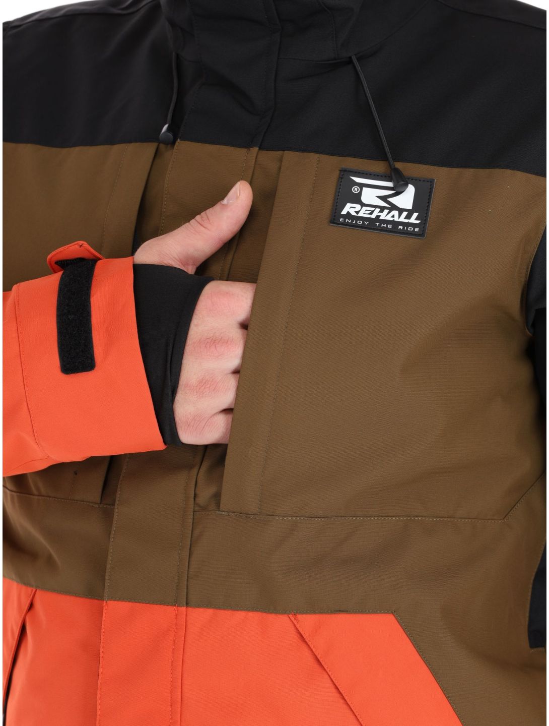 Rehall, Carls-R ski jacket men Rust blue, brown, orange 