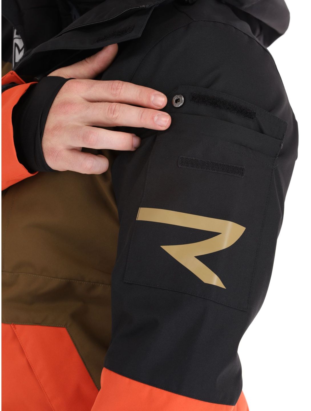 Rehall, Carls-R ski jacket men Rust blue, brown, orange 