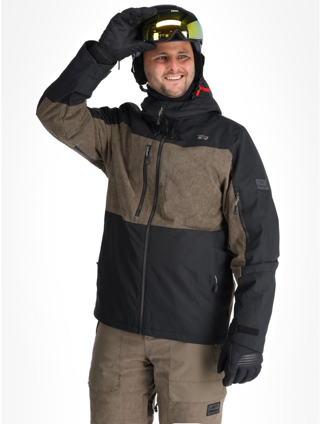 Rehall, Castle-R ski jacket men Black black, brown 