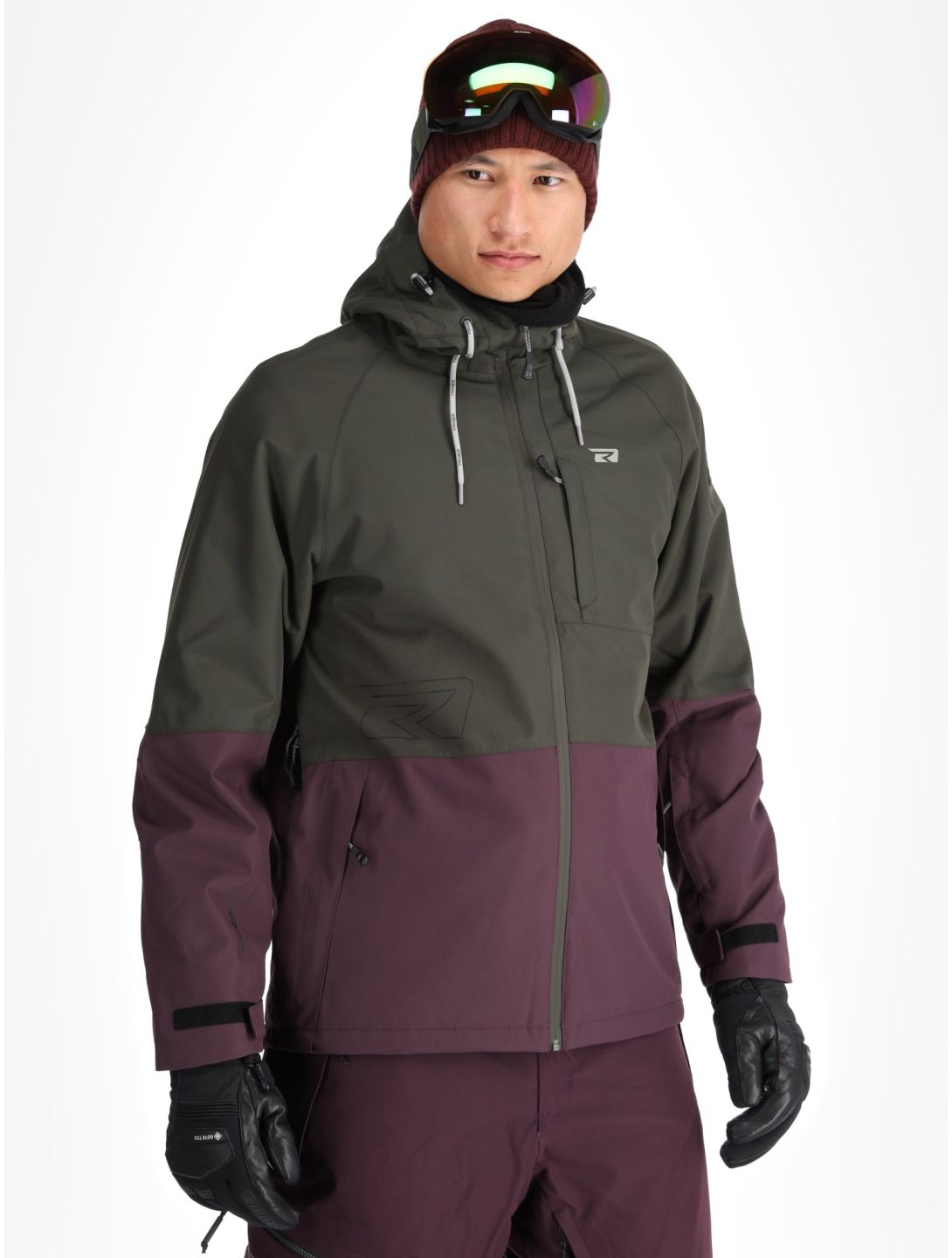 Rehall, Clive-R ski jacket men Graphite grey, purple 