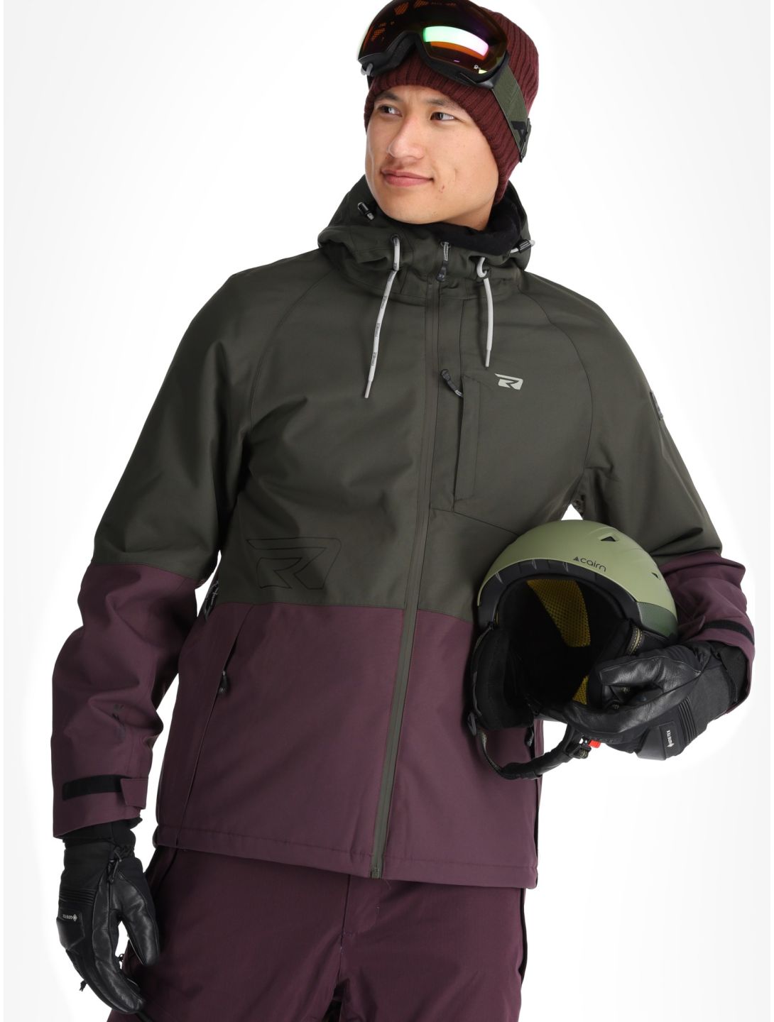 Rehall, Clive-R ski jacket men Graphite grey, purple 