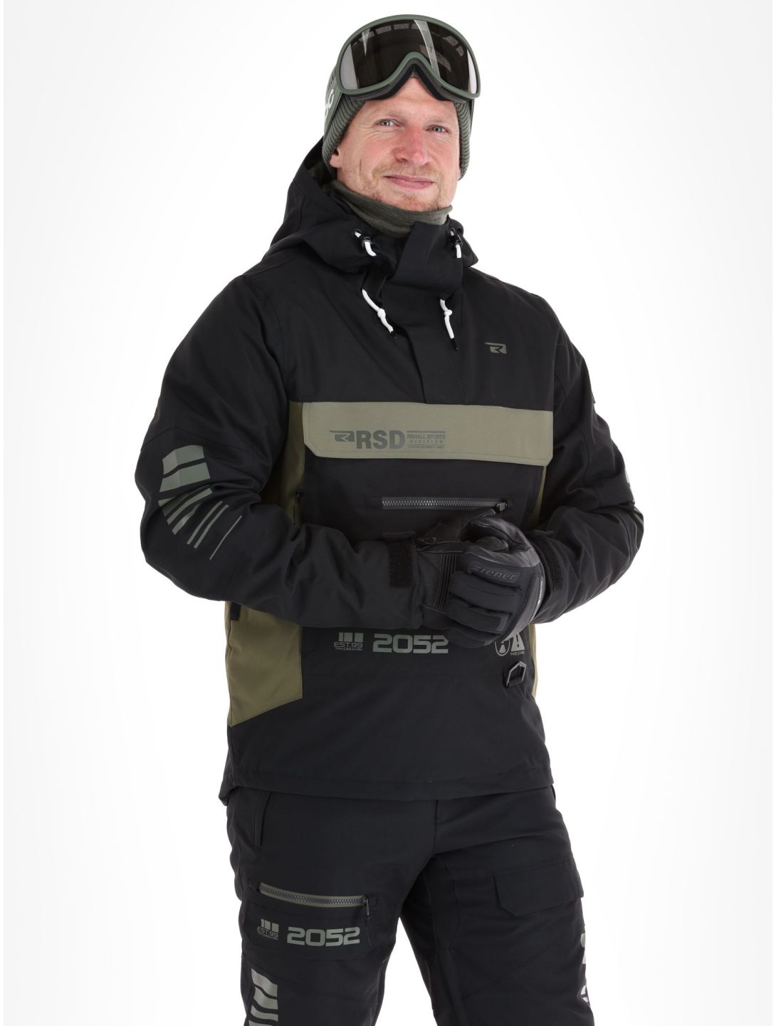 Rehall, Dennis-R winter anorak men Black black, green 