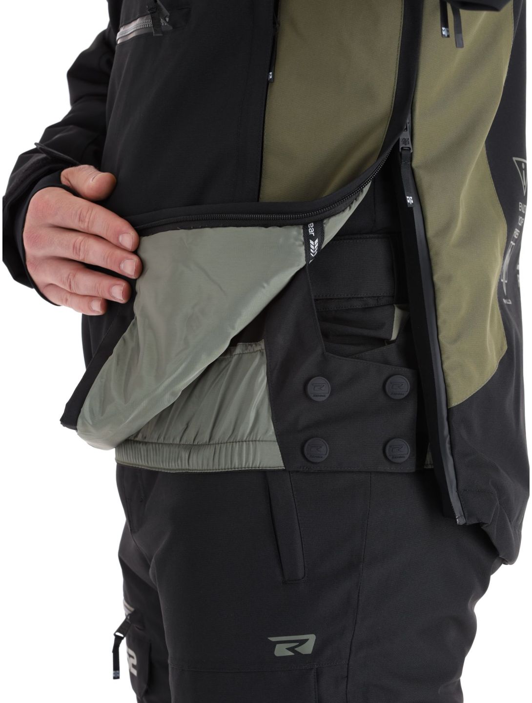 Rehall, Dennis-R winter anorak men Black black, green 