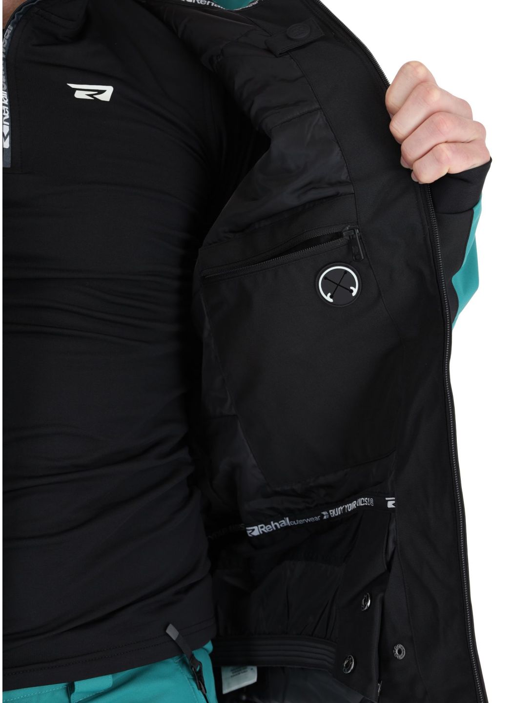 Rehall, Denver-R ski jacket men Teal green black, blue 