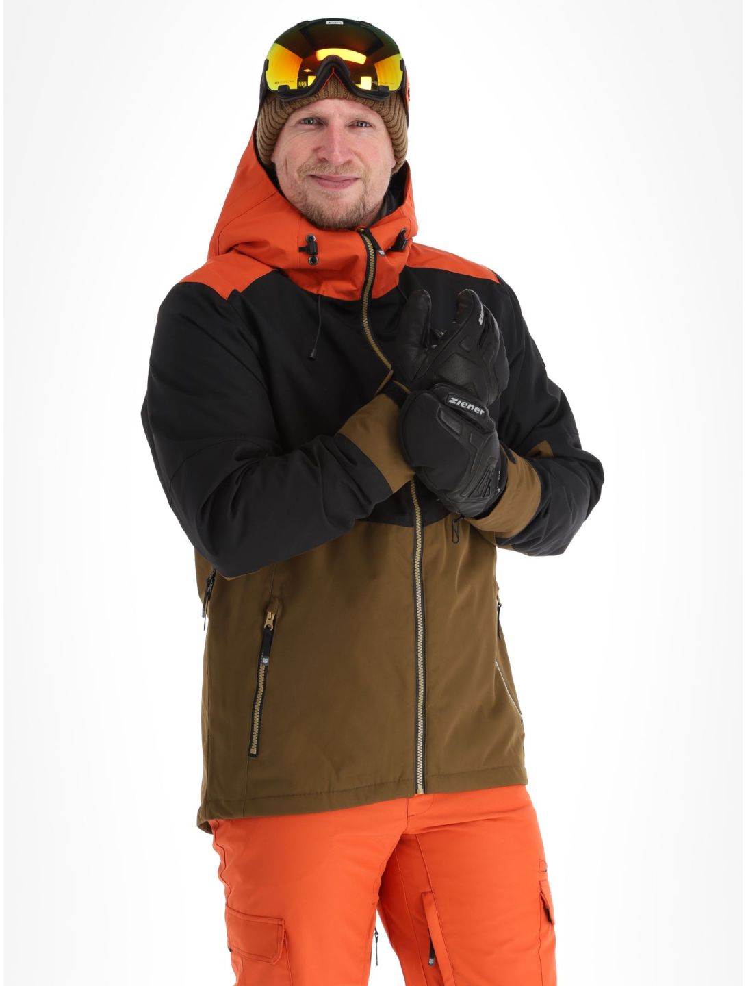 Rehall, Drago-R ski jacket men Rust black, brown, orange 