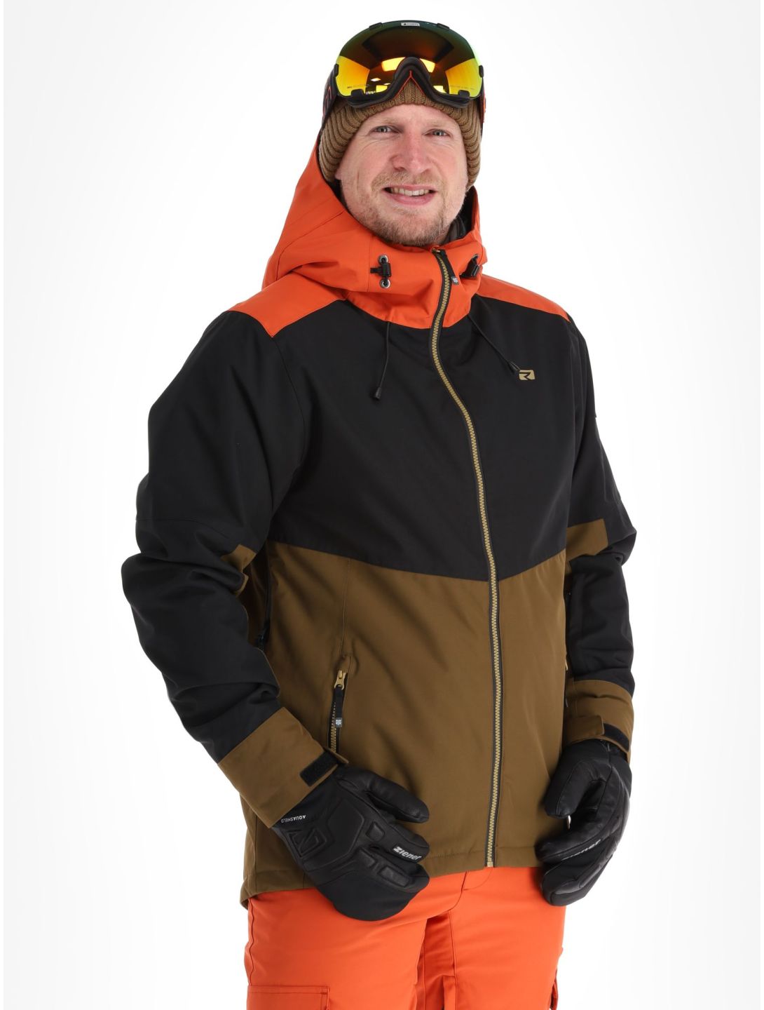 Rehall, Drago-R ski jacket men Rust black, brown, orange 