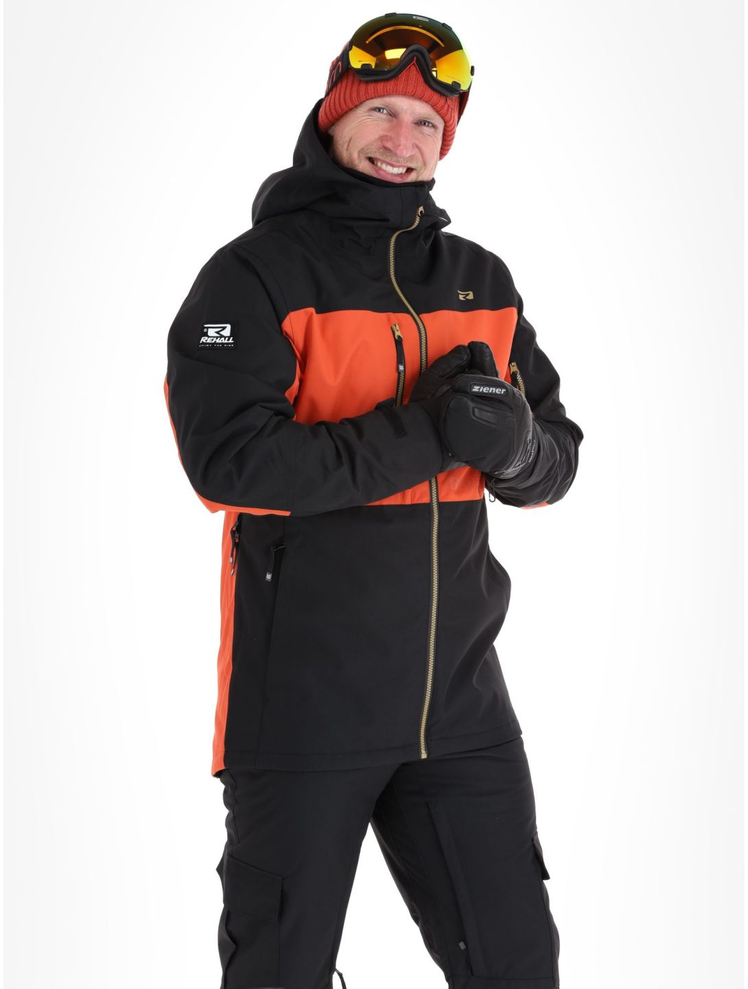 Rehall, Geri-R ski jacket men Rust black, brown 