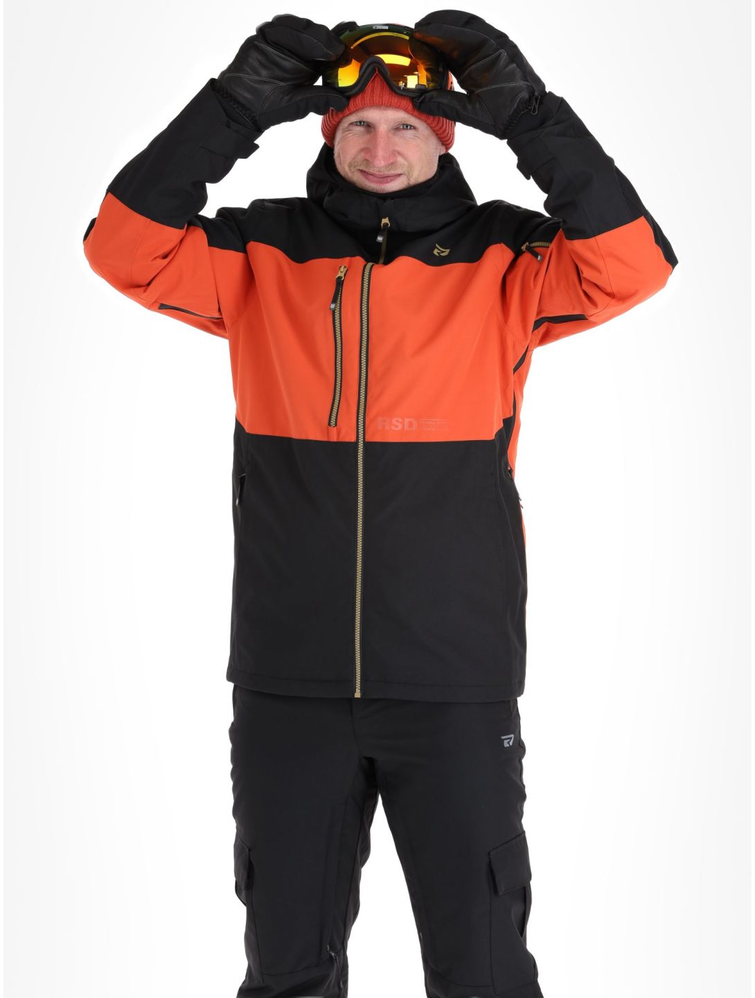 Rehall, Geri-R ski jacket men Rust black, brown 